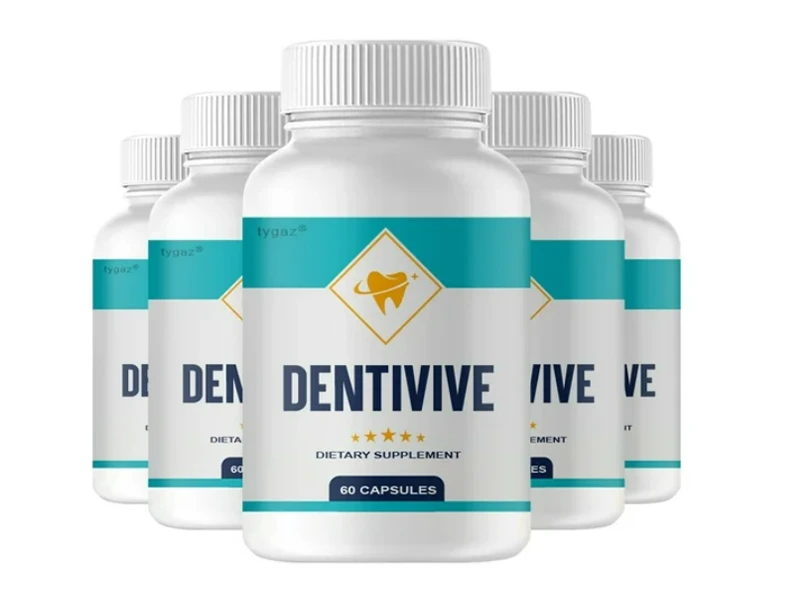 DentiVive supplement bottle - natural oral health support